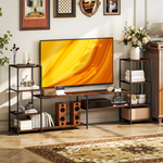 HOMCOM TV Stand For 60 Inch TV Industrial Shelves Home Use by HOMCOM