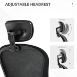 Vinsetto Mesh Chair Headrest 4D Lumbar Office by Vinsetto