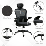 Vinsetto Mesh Chair Headrest 4D Lumbar Office by Vinsetto