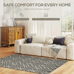 HOMCOM HOMCOM Easy-Cleaning Machine Washable Rug for Patio, Garden - Rug