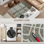 HOMCOM HOMCOM Easy-Cleaning Machine Washable Rug for Patio, Garden - Rug