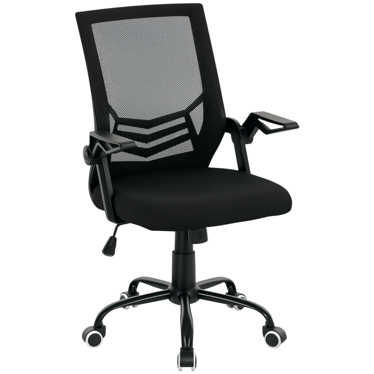Vinsetto Mesh Swivel Office Chair Ergonomic Lumbar Support with breathable mesh back and padded seat