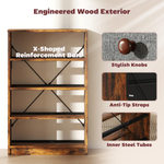 HOMCOM HOMCOM Chest Of Drawers 4 Or 6 Drawers Lightweight Fabric Dresser For Bedroom Organizer - Chest of Drawers