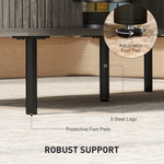 HOMCOM HOMCOM Coffee Table With Sliding Doors For Living Room - Coffee Table