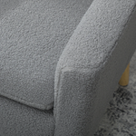 HOMCOM HOMCOM Accent Chair Wide Seat Teddy Fleece For Living Room - Accent Chair