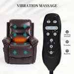 HOMCOM Massage Recliner Chair Wide Heat USB Home by HOMCOM