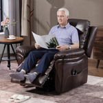 HOMCOM Massage Recliner Chair Wide Heat USB Home by HOMCOM
