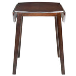 vidaXL vidaXL Drop-leaf Dining Table Round MDF Brown - Dining Table