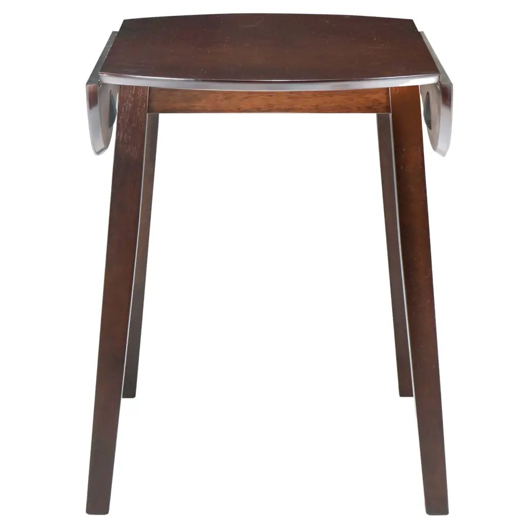 vidaXL vidaXL Drop-leaf Dining Table Round MDF Brown - Dining Table