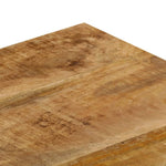 VidaXL Coffee Table 100x50x35 Cm Solid Mango Wood and Steel Frame Sturdy Living Room Centerpiece by vidaXL