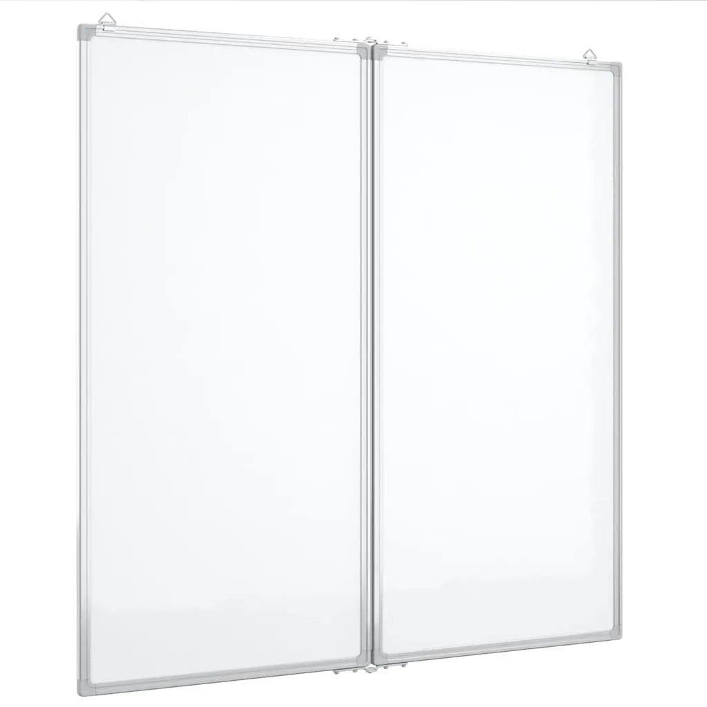 vidaXL vidaXL Magnetic Whiteboard Foldable 80x80x1.7 cm Aluminium - Whiteboard