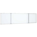 vidaXL vidaXL Magnetic Whiteboard Foldable 160x40x1.7 cm Aluminium - Whiteboard