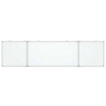 vidaXL vidaXL Magnetic Whiteboard Foldable 160x40x1.7 cm Aluminium - Whiteboard