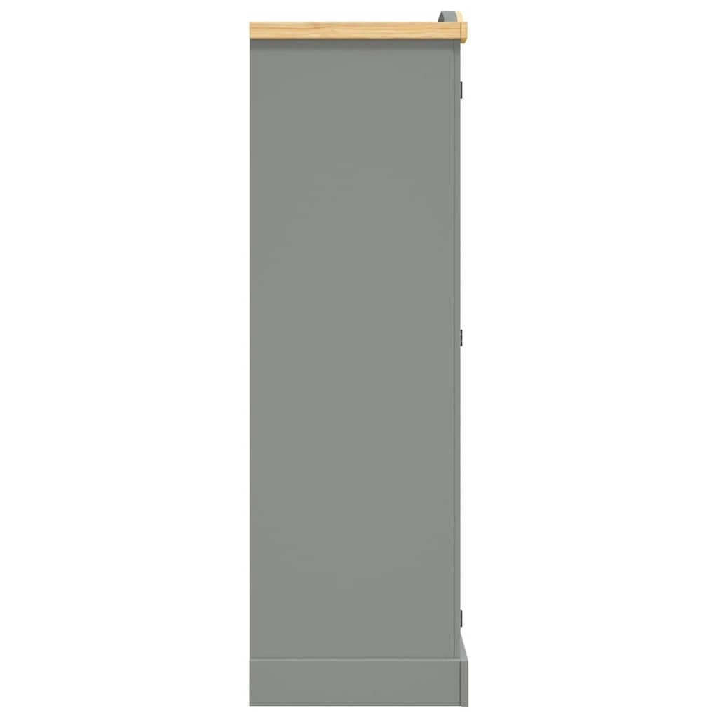 vidaXL vidaXL Wardrobe Mexican Pine Corona Range 3 Doors Grey - Wardrobe