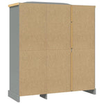 vidaXL vidaXL Wardrobe Mexican Pine Corona Range 3 Doors Grey - Wardrobe