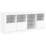 vidaXL vidaXL Sideboard with LED Lights White 164x37x67 cm - Sideboard
