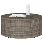 vidaXL vidaXL Outdoor Coffee Table Ø68x30cm PolyRattan - Coffee Table