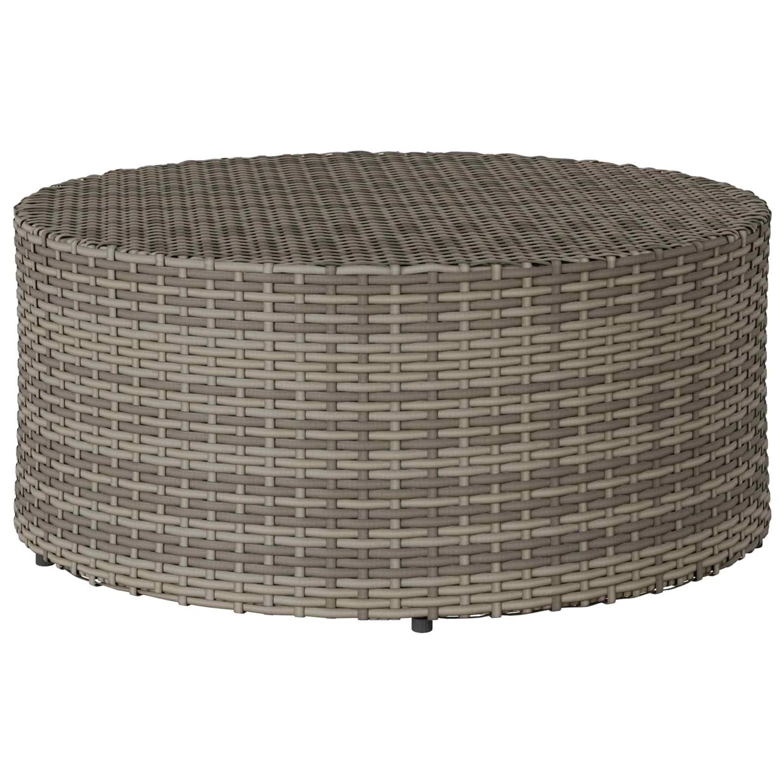 vidaXL vidaXL Outdoor Coffee Table Ø68x30cm PolyRattan - Coffee Table