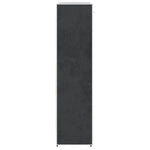 vidaXL vidaXL Fabric Wardrobe with Compartments and Rods 45x150x176 cm Black - Wardrobe
