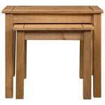vidaXL vidaXL Nesting Tables 2 pcs Solid Pine Wood Panama Range - Nest of Tables
