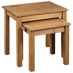 vidaXL vidaXL Nesting Tables 2 pcs Solid Pine Wood Panama Range - Nest of Tables