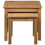 vidaXL vidaXL Nesting Tables 2 pcs Solid Pine Wood Panama Range - Nest of Tables