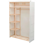 vidaXL vidaXL Wardrobe Fabric and Pinewood 110x40x170 cm - Wardrobe