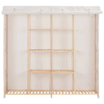 vidaXL vidaXL Wardrobe White 173x40x170 cm Fabric - Wardrobe