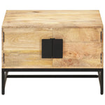 vidaXL VidaXL Coffee Table 67x67x45 cm Solid Mango Wood Rustic Finish For Living Room Decor - Coffee Table