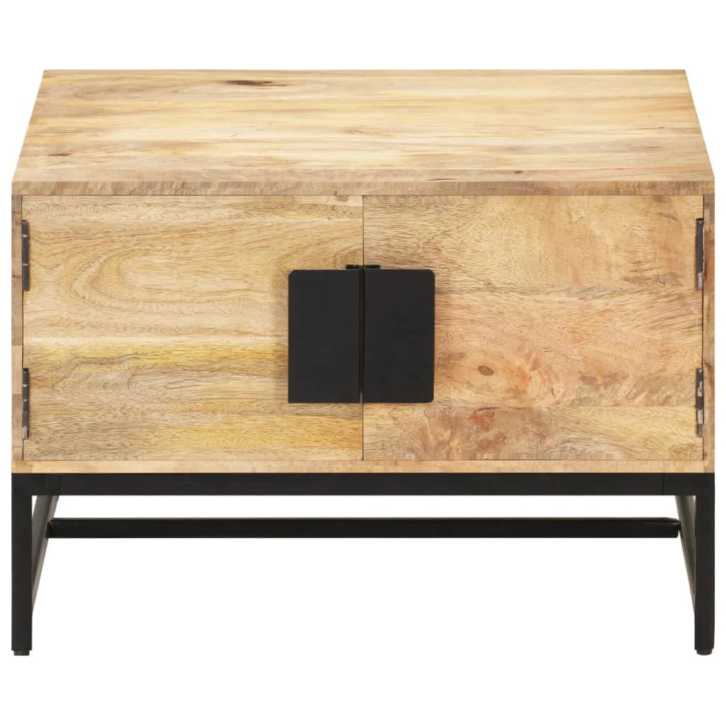 vidaXL VidaXL Coffee Table 67x67x45 cm Solid Mango Wood Rustic Finish For Living Room Decor - Coffee Table