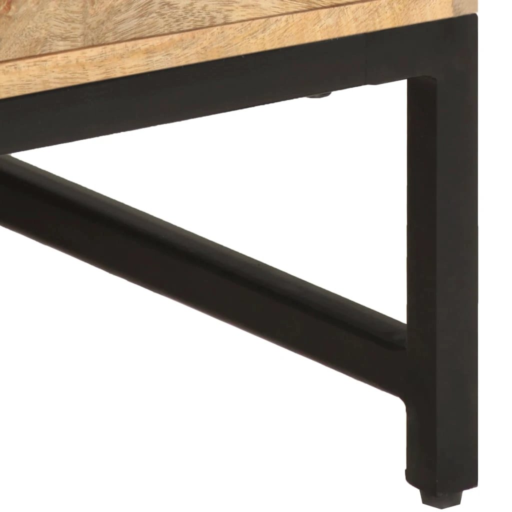 vidaXL VidaXL Coffee Table 67x67x45 cm Solid Mango Wood Rustic Finish For Living Room Decor - Coffee Table