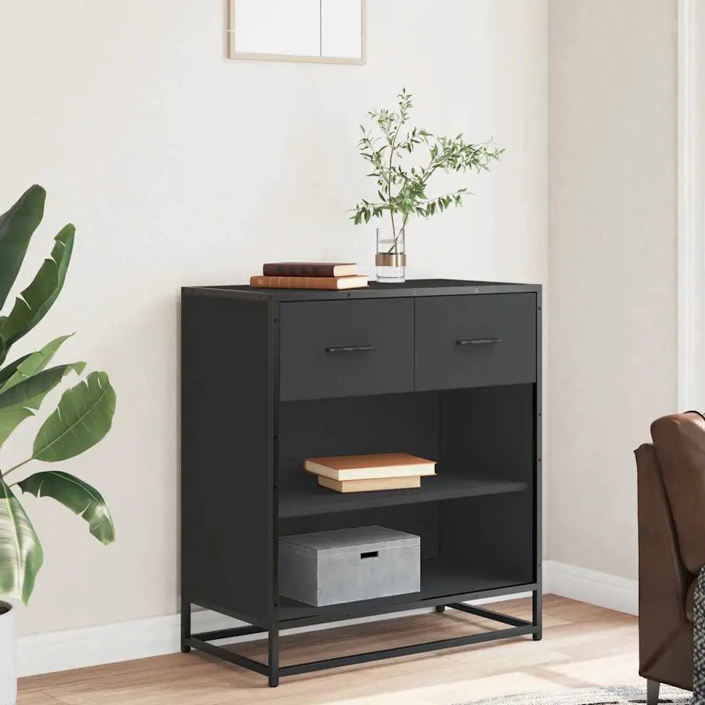 vidaXL vidaXL Sideboard Black 68x35x76 cm Engineered Wood - Sideboard