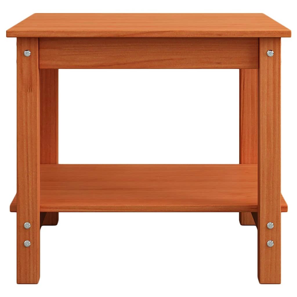 vidaXL VidaXL Coffee Table 50x50x45 cm Wax Brown Solid Pine Wood With Sleek Minimalist Design For Indoor Living Room - Coffee Table