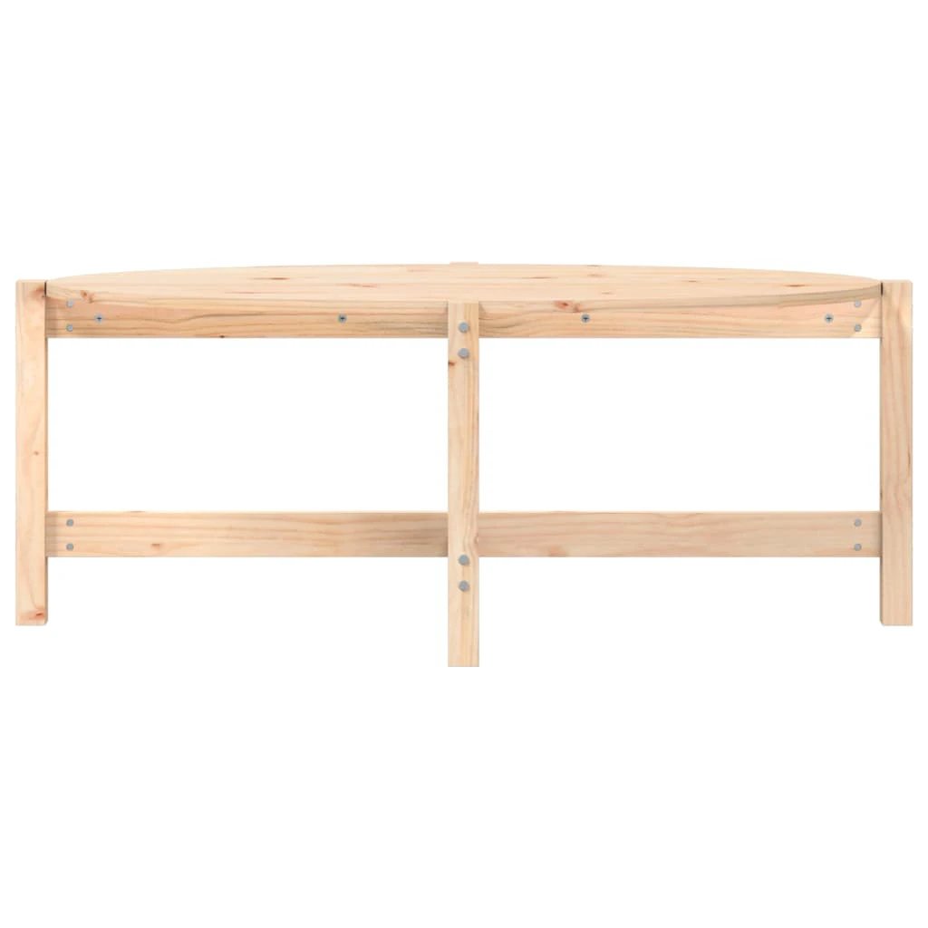 VidaXL Coffee Table 118x63x45 cm Solid Pine Wood Rustic Finish For Living Room Decor by vidaXL