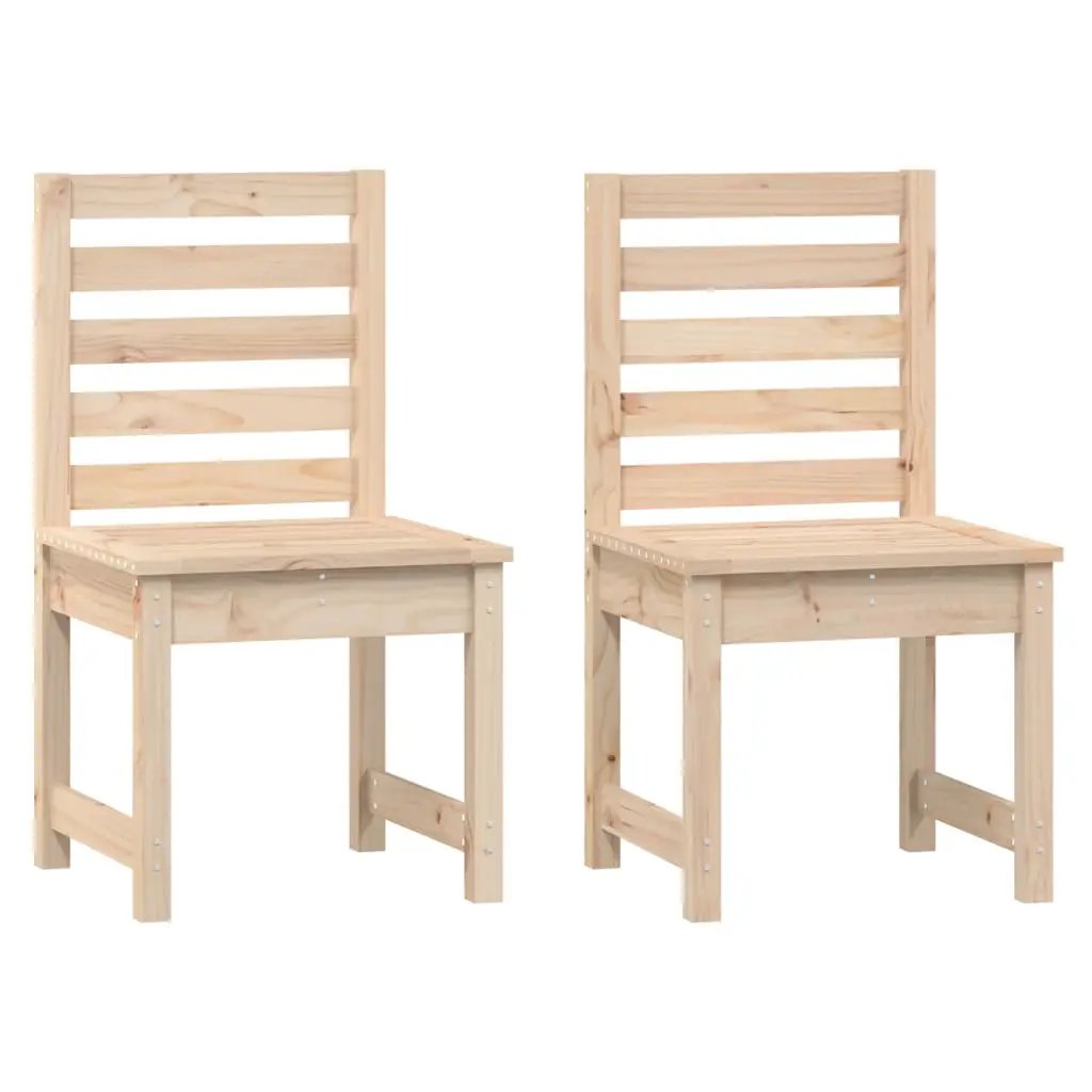 vidaXL vidaXL Garden Chairs 2 pcs 50x48x91.5 cm Solid Wood Pine - Garden Chairs