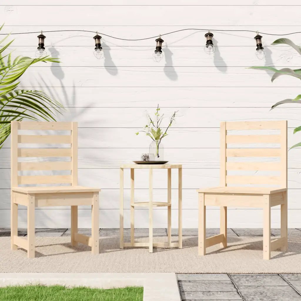 vidaXL vidaXL Garden Chairs 2 pcs 50x48x91.5 cm Solid Wood Pine - Garden Chairs