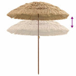 vidaXL vidaXL Garden Parasol Natural 160 x 160 x 196 cm - Parasol