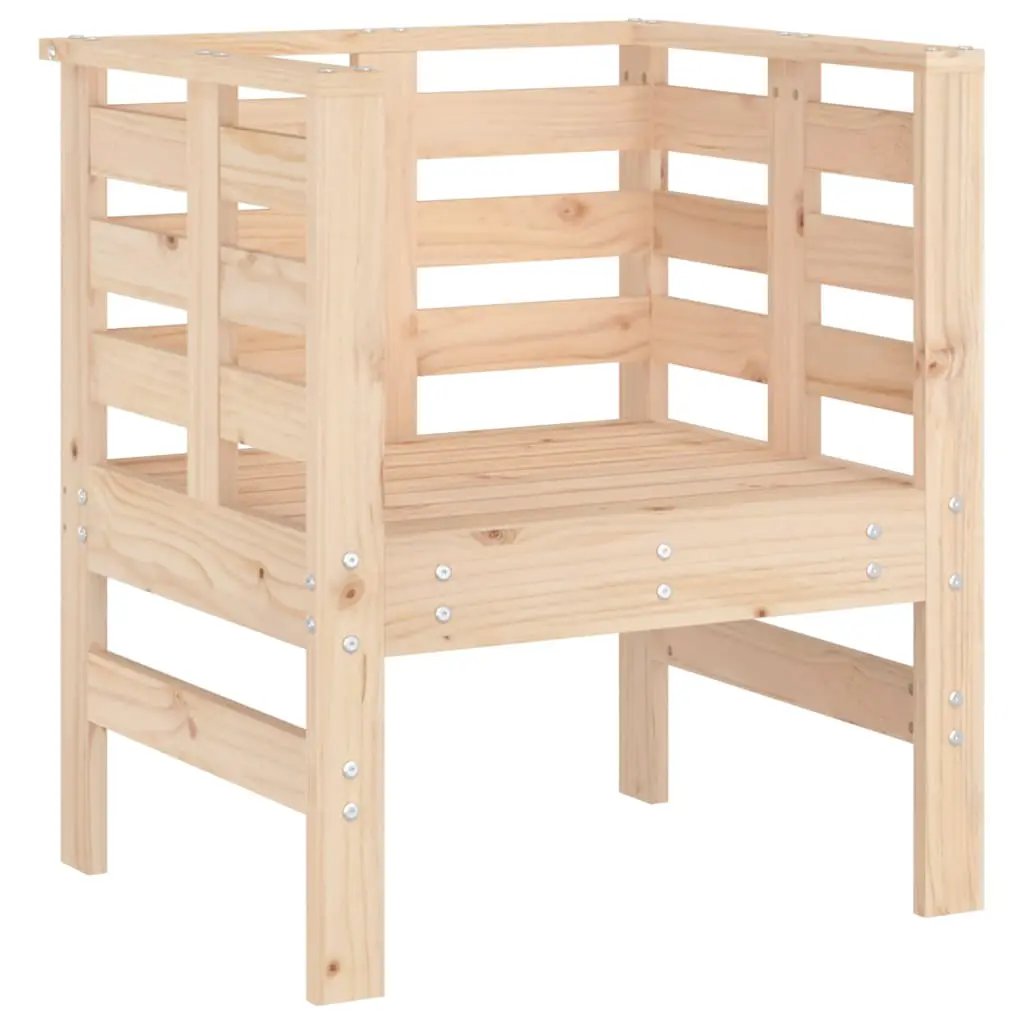 vidaXL vidaXL Garden Chairs 2 pcs 61.5x53x71 cm Solid Wood Pine - Garden Chairs