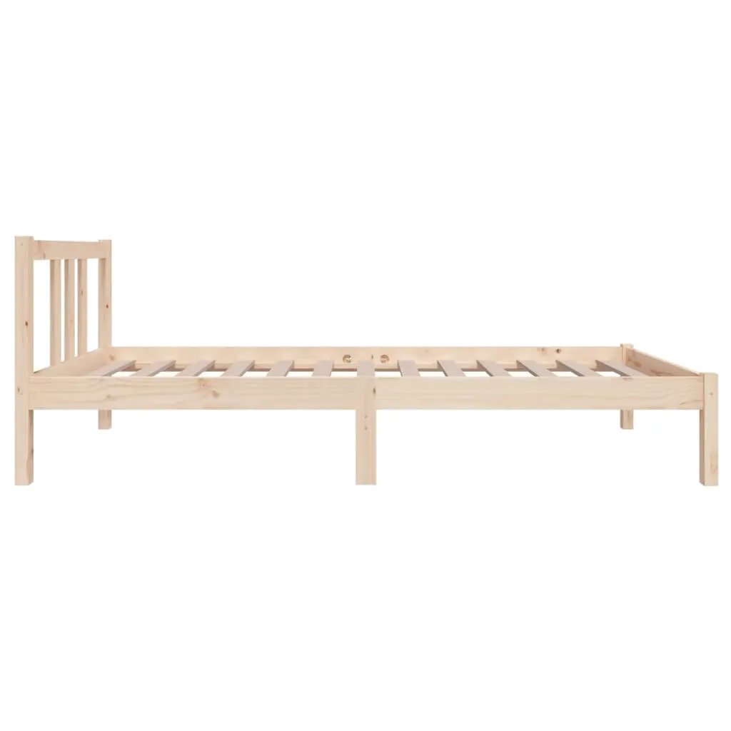 vidaXL vidaXL Bed Frame without Mattress Solid Wood 75x190 cm Small Single Small Single - Bed Frames