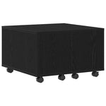 vidaXL vidaXL Coffee Table 60x60x38 cm Black Oak Engineered Wood Modern Living Room Centerpiece - Coffee Table