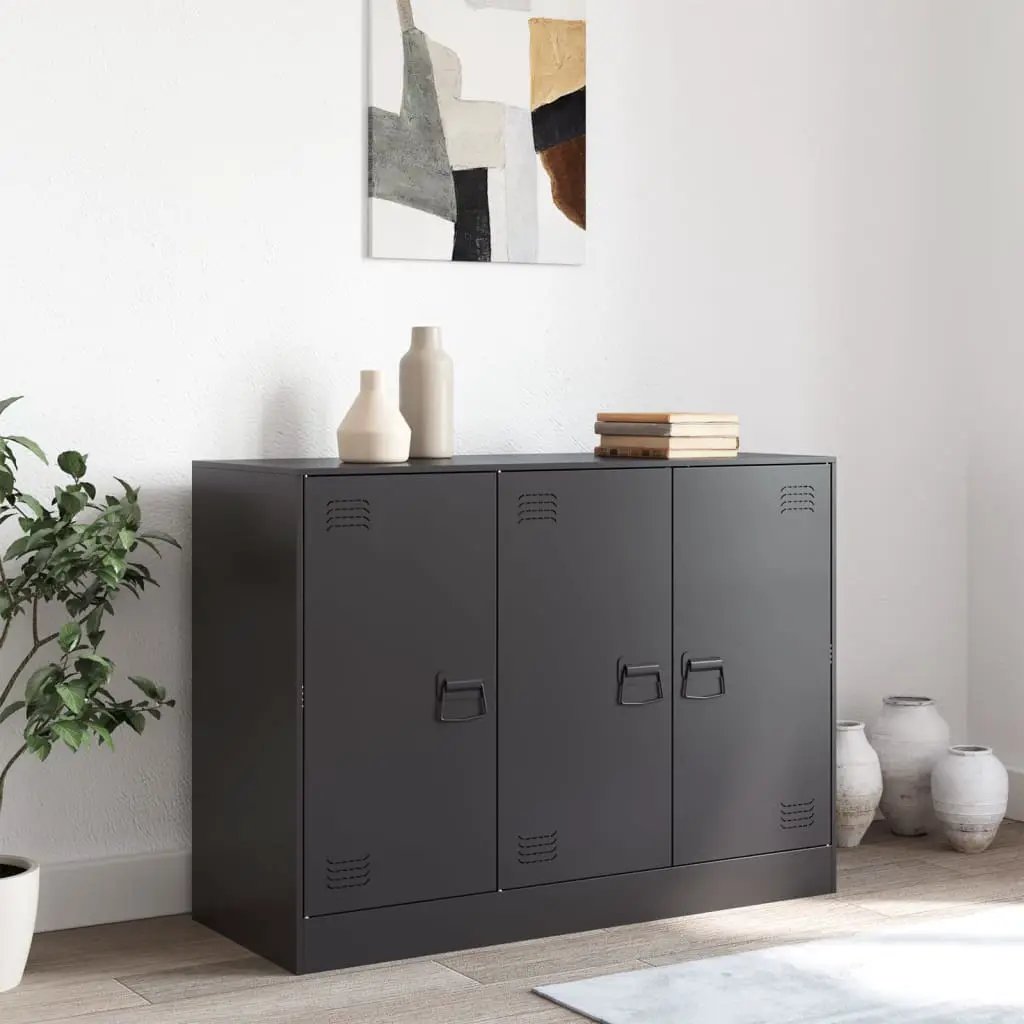 vidaXL vidaXL Sideboard Black 99x39x73 cm Steel - Sideboard