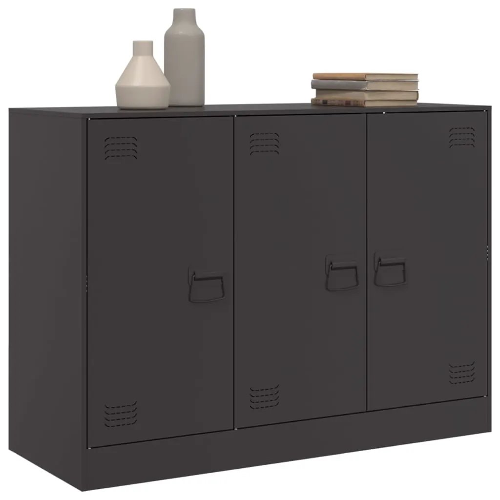 vidaXL vidaXL Sideboard Black 99x39x73 cm Steel - Sideboard