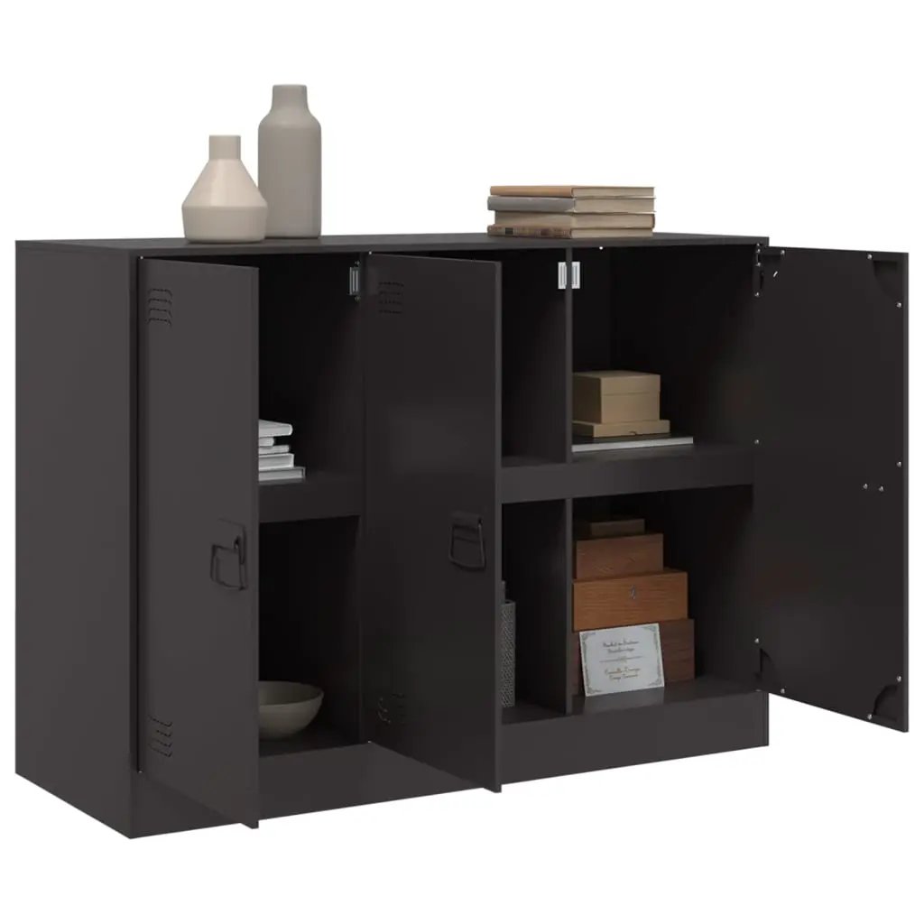 vidaXL vidaXL Sideboard Black 99x39x73 cm Steel - Sideboard