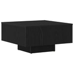 vidaXL VidaXL Coffee Table 60x60x31.5 cm Black Oak Engineered Wood Minimalist Contemporary Living Room Decor - Coffee Table