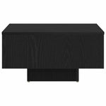 vidaXL VidaXL Coffee Table 60x60x31.5 cm Black Oak Engineered Wood Minimalist Contemporary Living Room Decor - Coffee Table