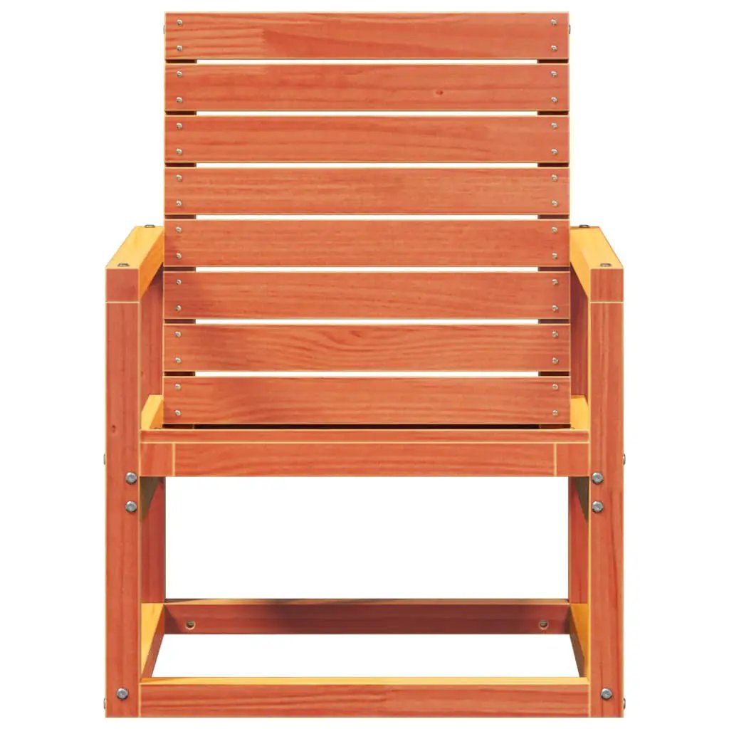 vidaXL vidaXL Garden Chair Wax Brown 57.5x63x76 cm Solid Wood Pine - Garden Chairs