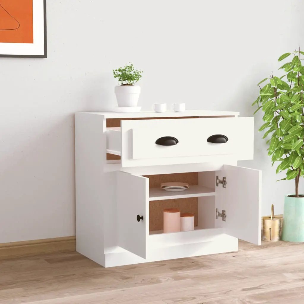vidaXL vidaXL Sideboard White 70x35.5x67.5 cm Engineered Wood - Sideboard