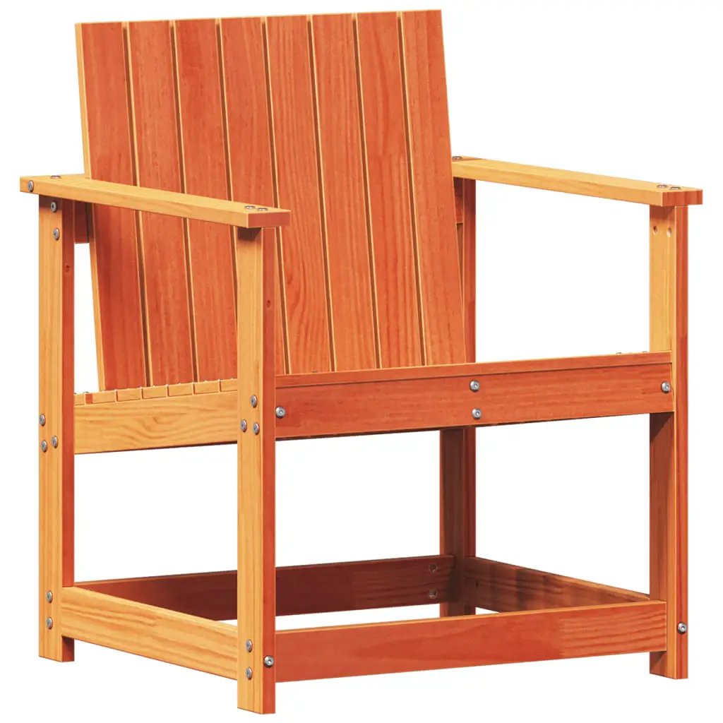 vidaXL vidaXL Garden Chair Wax Brown 62x56x77 cm Solid Wood Pine - Garden Chairs