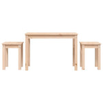 vidaXL vidaXL Nesting Tables 3 pcs Solid Wood Pine - Nest of Tables