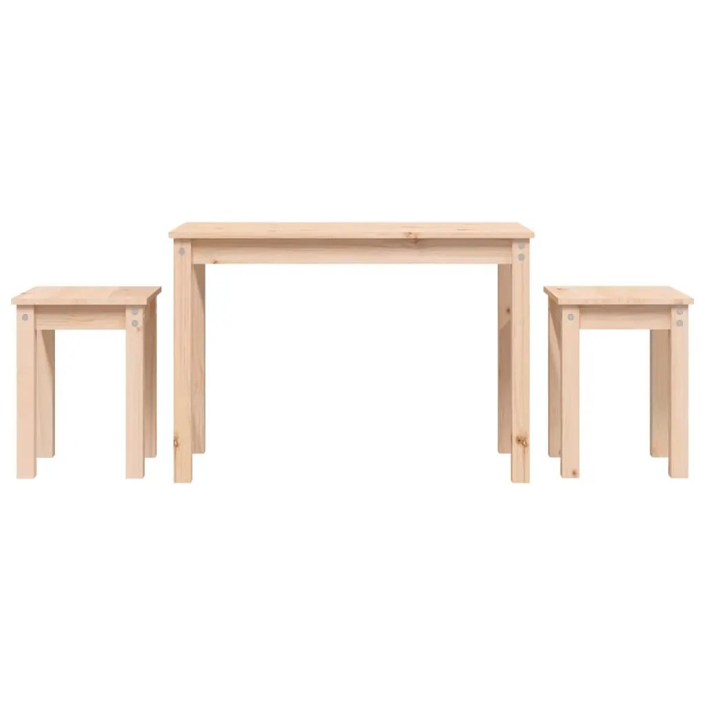 vidaXL vidaXL Nesting Tables 3 pcs Solid Wood Pine - Nest of Tables
